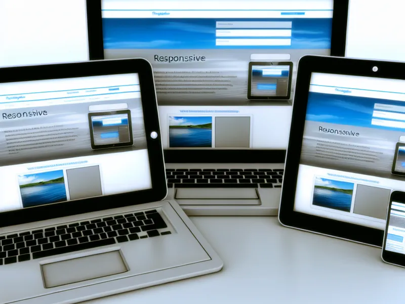 Business website accessible on multiple devices