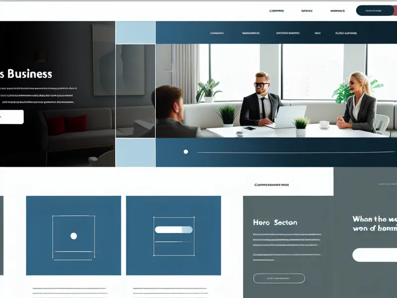 Professional business website making a strong first impression