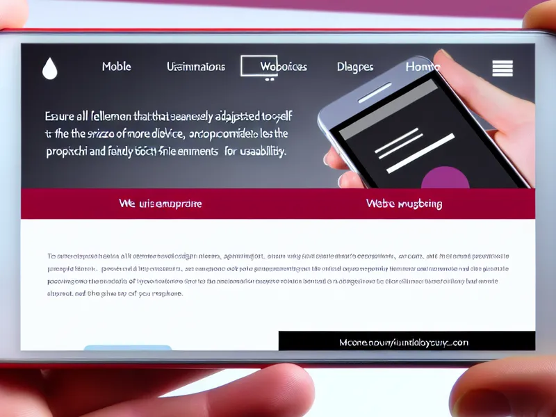 Mobile responsive website design